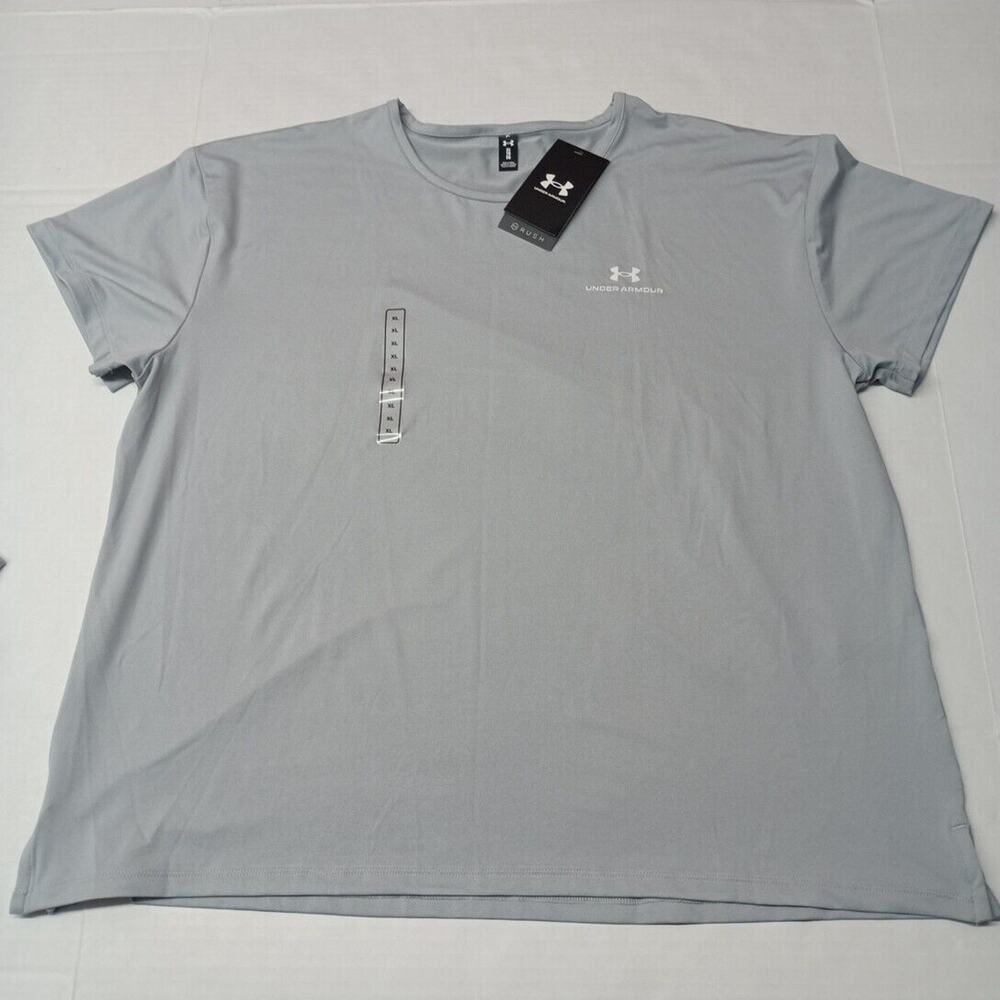 Under Armour RUSH Energy T-shirt Women's XL XLarge Gray Short Sleeve 1379141 011